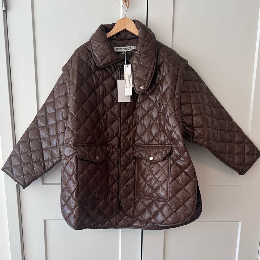 TRUNK PROJECT
Brown Quilted Jacket
